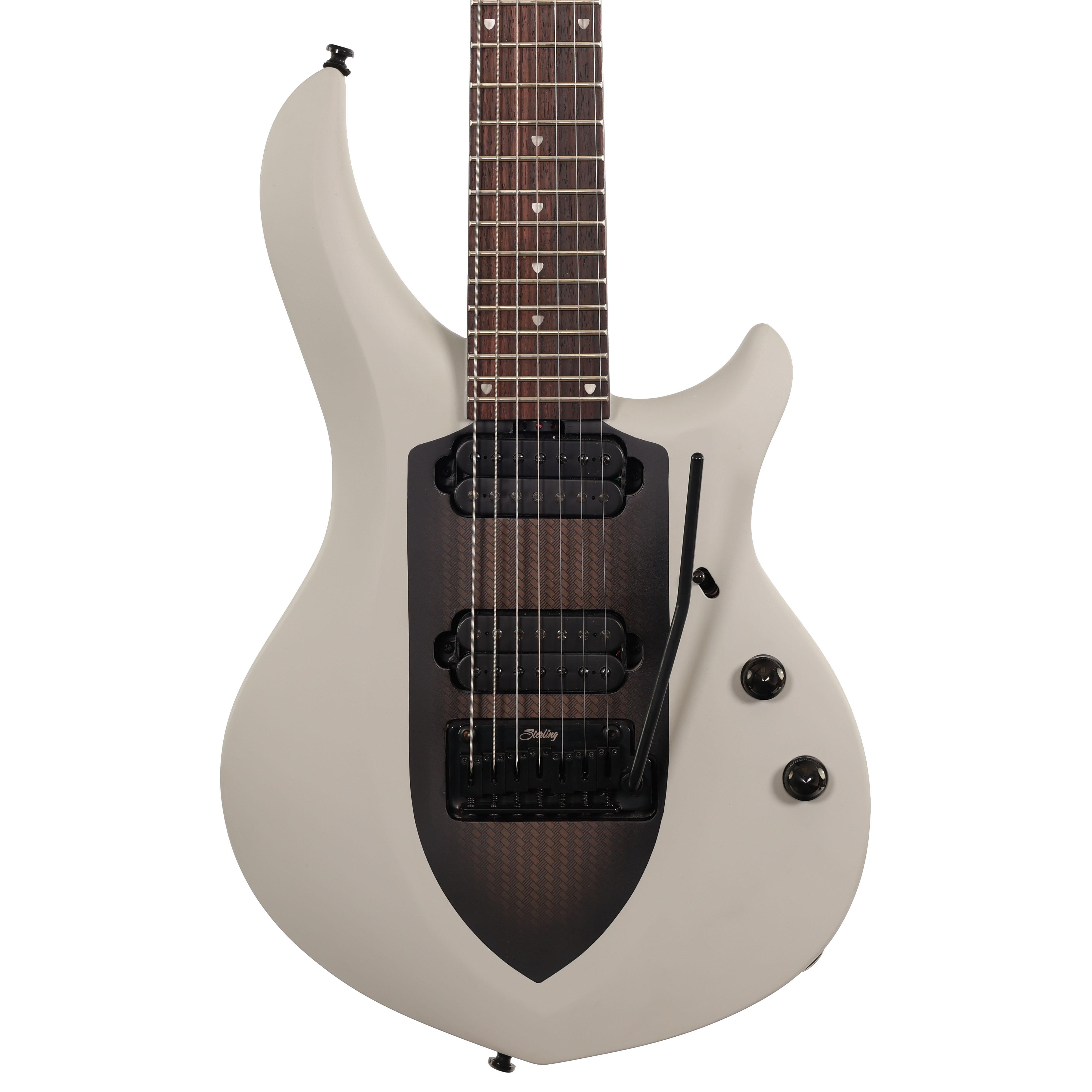 Sterling by Music Man Majesty 7-string in Chalk Grey - Andertons